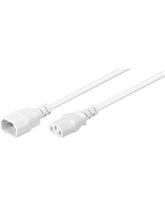 Forlengerledning, 1 m, hvit