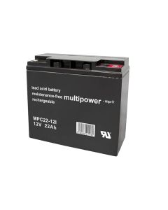 Multipower MP22-12I 12V 22Ah forbruksbatteri for golfvogn