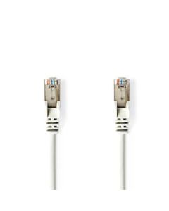 NEDIS Cat 5e kabel   UTP   RJ45 (8P8C) Han kontakt   RJ45 (8P8C) Han kontakt  3.00 m   Runde   PVC   Hvit   Plastpose