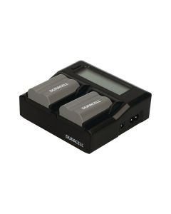 Duracell batterilader til Canon BP-511 med 2 ladestasjoner