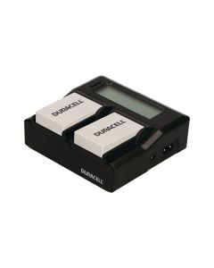 Duracell batterilader for Canon LP-E8 med 2 lade stasjoner