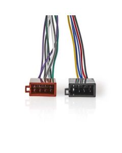 Nedis, Sony 16-Pin ISO-kabel  Radiostik - 2 x bilstik  0,15 m  Flerfarvet