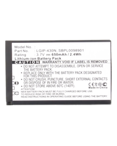 Batteri til bl.a. LG G320 / 990G (Kompatibelt)