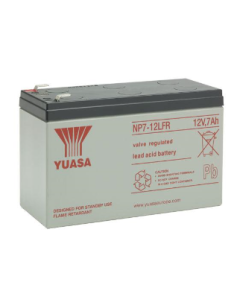 NP7-12LFR Yuasa Blybatteri (Flammeavvisende kasse)