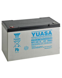 NPC100-12 Yuasa Syklisk Blybatteri