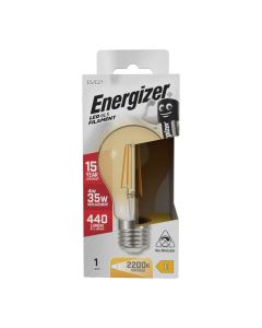 Energizer E27 LED glødepære 4W (440lm), 2200K, Varmhvit