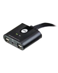 NEDIS 4-Port USB-switch Svart