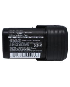 Batteri til WORX WU288, 2000mAh (Kompatibelt)