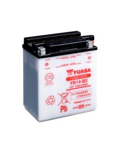 Yuasa YB14-B2 12V Batteri til motorsykkel