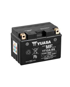 Yuasa YT12A-BS 12V AGM Batteri til motorsykkel