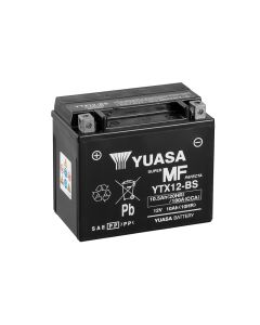 Yuasa YTX12-BS 12V AGM Batteri til Motorcykel