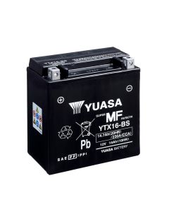 Yuasa YTX16-BS 12V AGM Batteri til motorsykkel