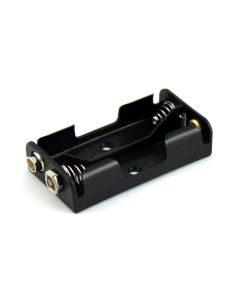 Batteriholder til 2 x AA / R06 (med Snap-On tilkobling) - Seriekoblet