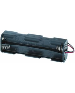 Batteriholder til 8 x AA / R06 (avlangt) - Seriekoblet