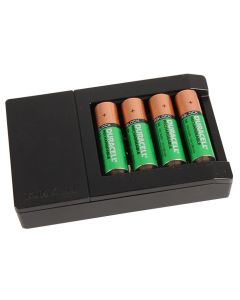 Duracell CEF15 Ultrarask 15 minutters Lader + 2 stk AA og 2 stk AAA Active Charge batterier