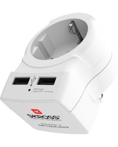 Skross Rejsestik Europa til USA med 2 x USB