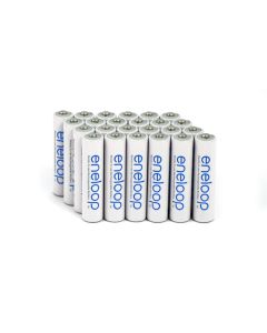 Panasonic Eneloop AAA / R03 (24 stk.) miljøvennlige oppladbare batterier - 2100 ladinger