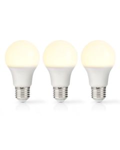 LED PEAR E27 | 4.9 W | 470 LM | 2700 K | Hot hvit | 3 stykker.