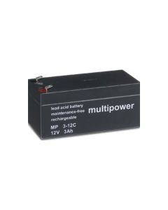 Multipower MP3-12C Forbruksbatteri 12V 3Ah