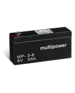 Multipower MP3-8 8V - 3Ah (4,8mm)