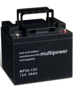 Multipower 12V 50Ah - Batteri til elektriske kjøretøy