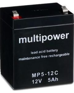 Multipower 12V 5Ah - Faston 250 (6,3mm)