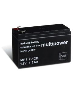 Multipower 12V - 7,2Ah (6,3mm)