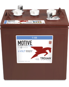 Trojan T105 deep cycle batteri - 6V 225Ah / 20h - 185Ah / 5h (EUT Terminal)