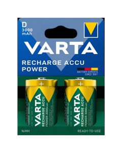VARTA Power Accu D / R20 / Mono (2 stk.) 3000mAh batteri