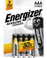 Energizer Alkaline Power AAA / E92 Batterier (4 stk.)