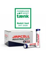 Japcell Industrial AAA/LR03 alkaliske batterier – 40 stk.