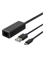 DELTACO Ethernet-adapter for Google Chromecast USB RJ45 - 1 meter
