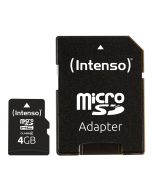 Intenso® 4 GB Micro SD-minnekort Inkl. adapter
