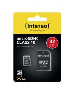 Intenso® 32 GB Micro SD-minnekort Inkludert Adapter, Class 10
