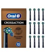 Oral-B CrossAction tannbørstehoder 12 stk. - sort