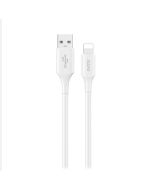 Dudao L2SL USB-A 2.0 til Lightning lade- og datakabel, hvit, 1,2m