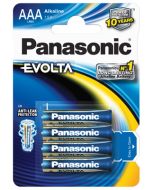 Panasonic Evolta Alkaline AAA / LR03 / Mikrobatterier 4 stk.