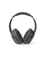 NEDIS Bluetooth over-ear-hodetelefoner   24 timers spilletid   25 dB Støyreduksjon   Rask opplading   Svart
