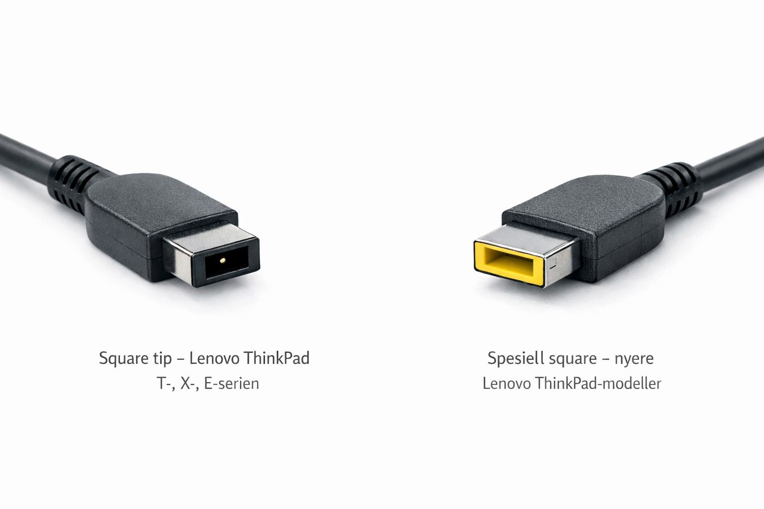 Square tip og Spesiell square kontakt til Lenovo ThinkPad laptops